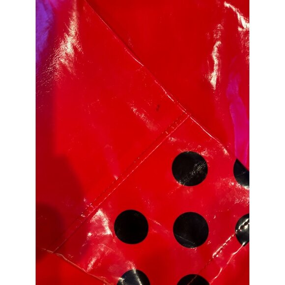 Kidorable Kids Ladybug Raincoat Hooded Jacket Red Black Polka Dot Size Girls 4T - Picture 15 of 16